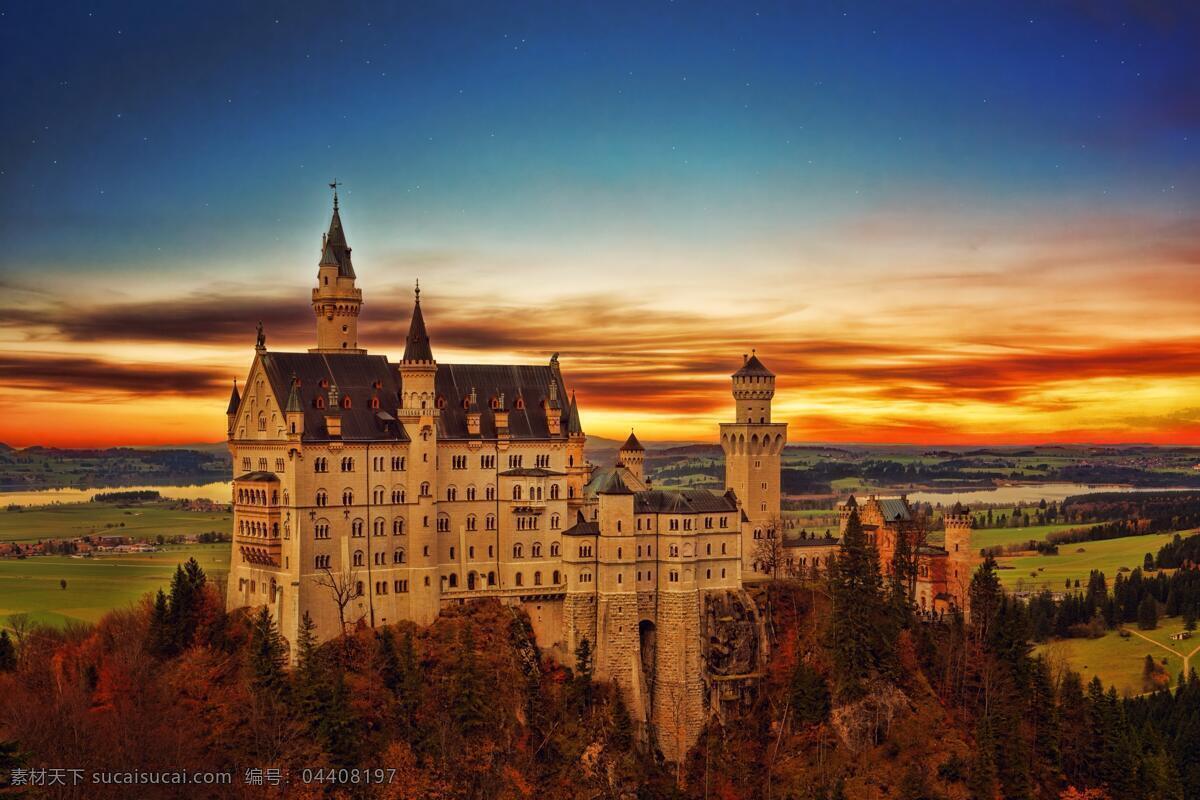 德国 新 天鹅 城堡 风光 新天鹅城堡 旅游 建筑景观 建筑风景 摄影图片 德国风光 自然景观 建筑风光