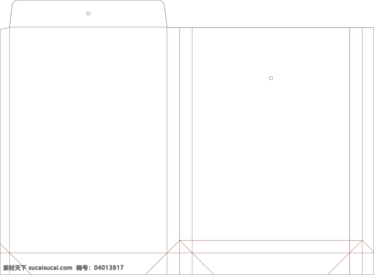 档案袋刀模图 档案袋 刀模图 印刷 文件袋 模版 包装设计