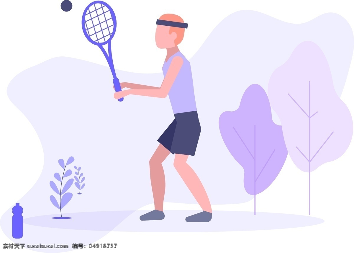 运动 健身 网球 矢量 元素 插画 剪影 背景 奔跑 锻炼 免费 免费素材 男士 男性 男子 女士 打网球 户外
