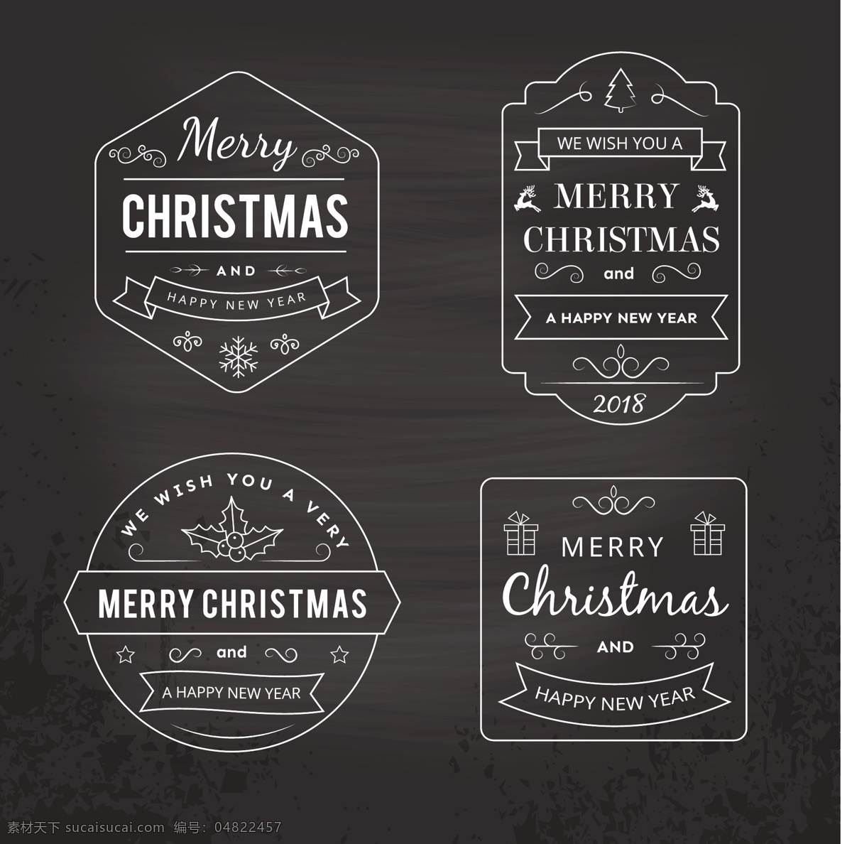 款 黑色 圣诞 创意 标签 圆形标签 圣诞庆典 圣诞标签 矢量标签 英文标签 节日 元素 eps素材 eps标签 圣诞节 节日元素 卡通圣诞元素 2018圣诞