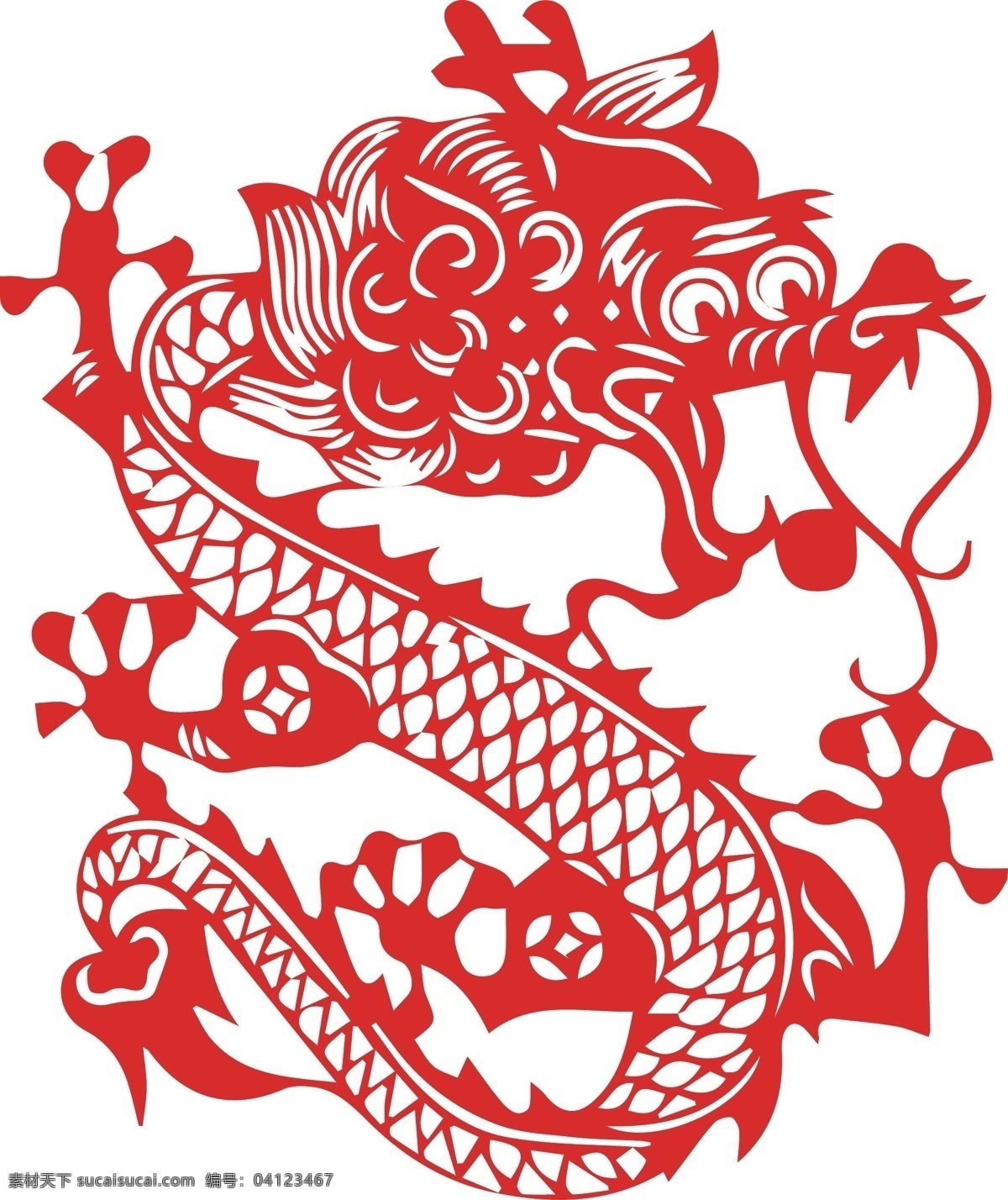 新春 十二生肖 中国 剪纸 摆 拍 龙 背景 生肖 动物 工艺 传统手工艺 窗花 红色 文化艺术 节日庆祝