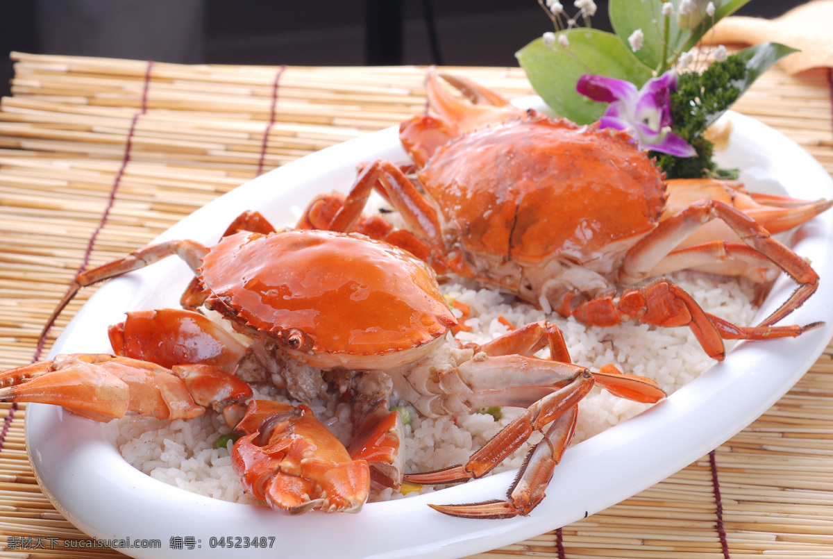 肉蟹八宝饭 传统 海鲜 肉蟹 八宝饭 特色 餐饮美食 传统美食
