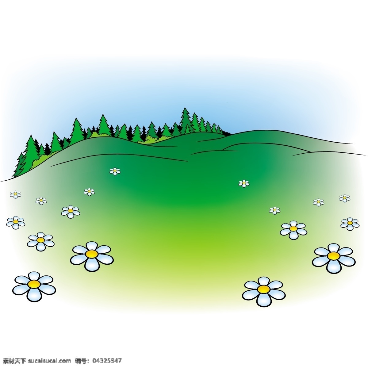 矢量 草地 环境 绿化 矢量草地 小草 矢量图 其他矢量图