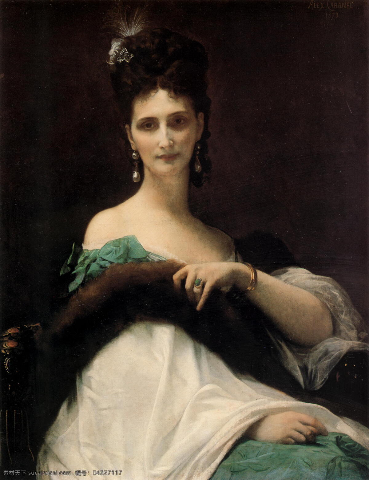 贵妇人 贵妇 人物肖像 写实 油画作品 西方美术 半身像 装饰素材
