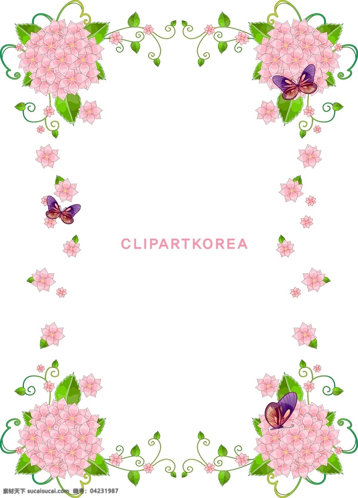 浪漫 花卉 装饰 边框 浪漫花卉 花纹 花朵花纹素材