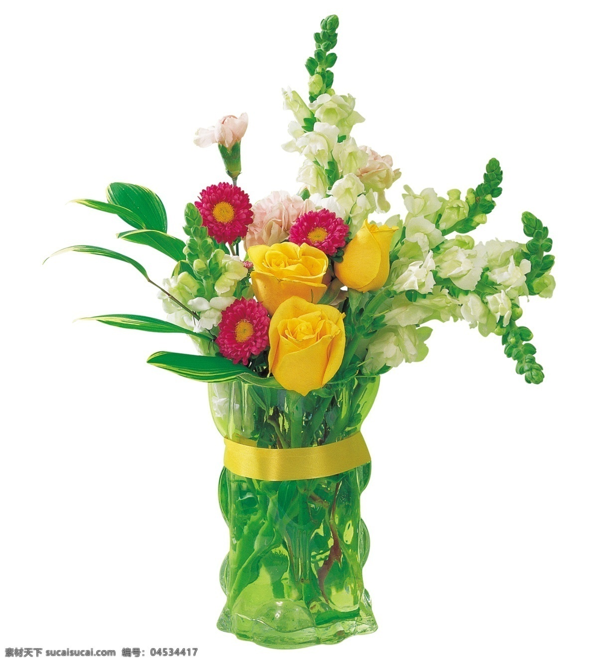 花瓶 花束 玫瑰 菊花 鲜花 花 装饰花 花卉 黄玫瑰 花朵组合 花艺 盛开 花草 生物世界 分层 源文件