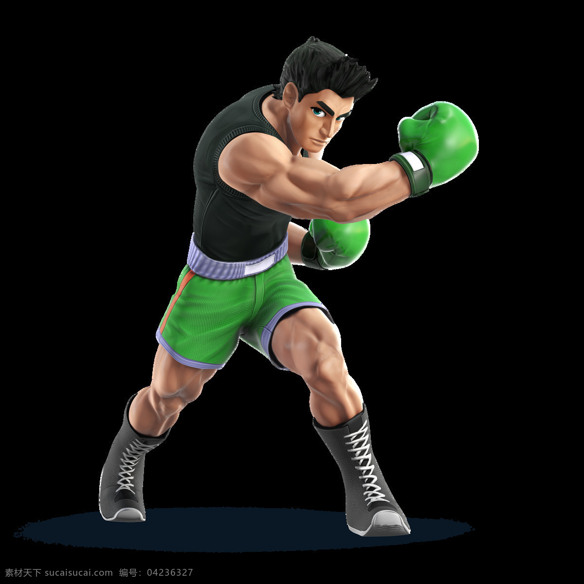 卡通拳击手 任天堂游戏 游戏角色 虚拟人物 3d 拳击手 麦克 little mac punch out 动漫角色 动漫动画 动漫人物