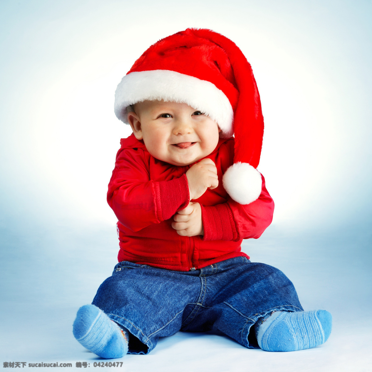 戴 圣诞 帽子 宝宝 圣诞儿童 圣诞宝宝 儿童幼儿 小孩子 儿童插画 圣诞节素材 圣诞节 节日素材 宝宝图片 人物图片