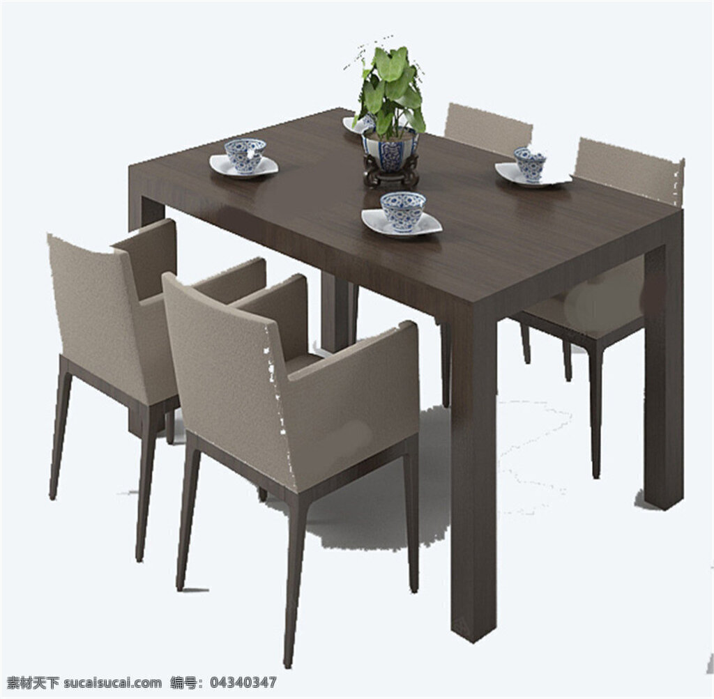 餐桌 模型 模板下载 餐桌模型 桌子 椅子 椅子模型 3d设计模型 源文件 max 白色