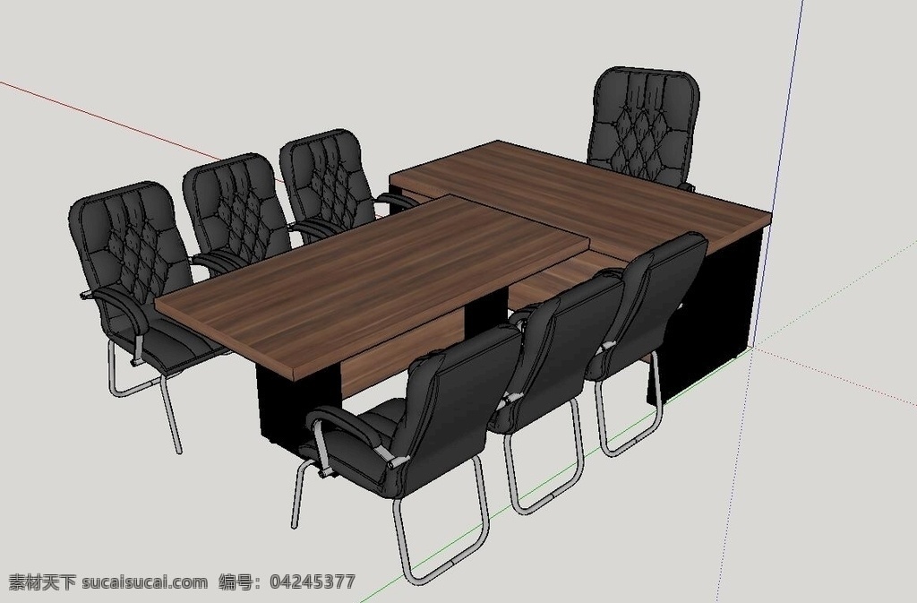 会议桌模型 会议桌 谈判桌 su素材 su模型 草图大师模型 skp模型 工具 3d设计 其他模型 skp