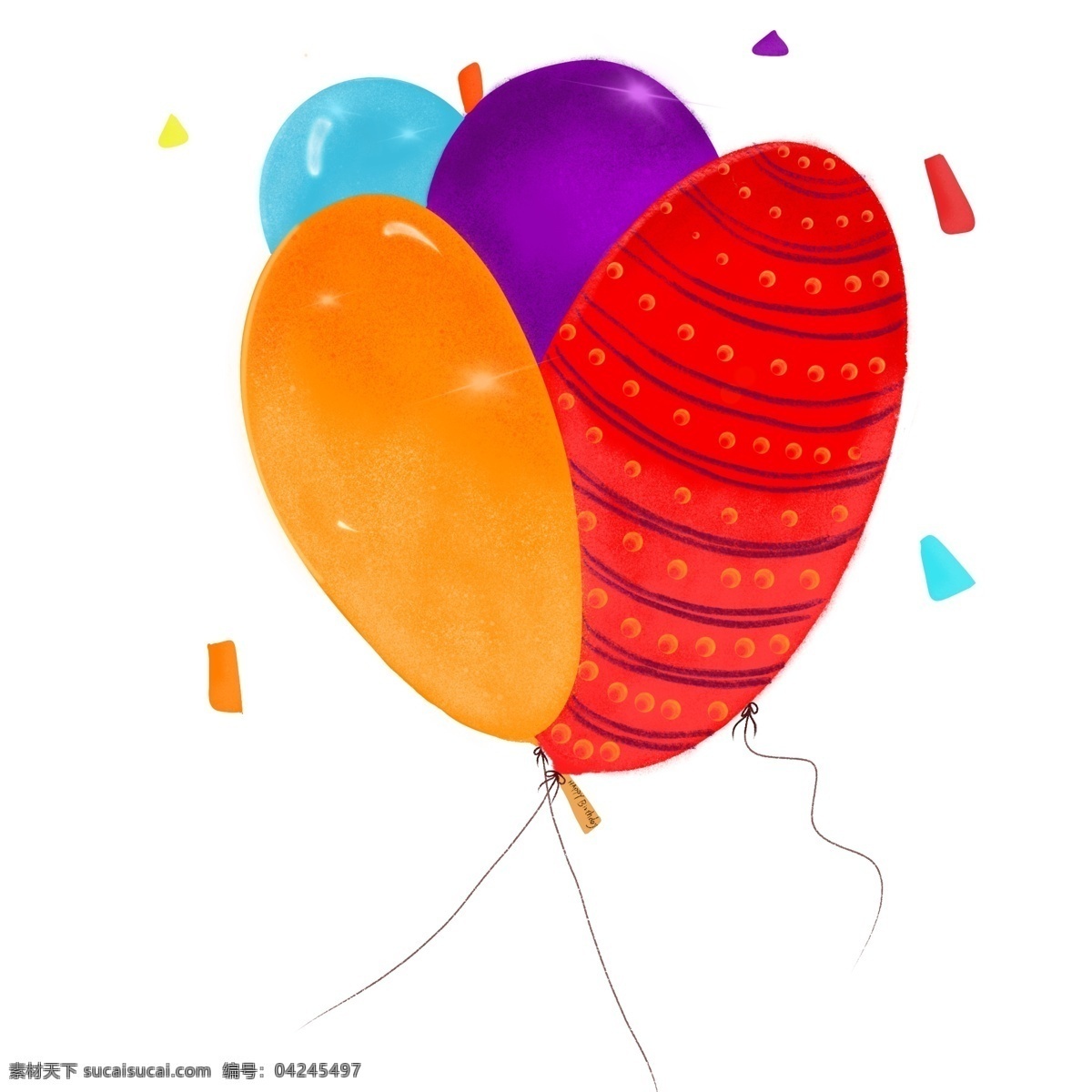 生气 庆祝 装饰 派对 可爱 条纹 大 气球 生日