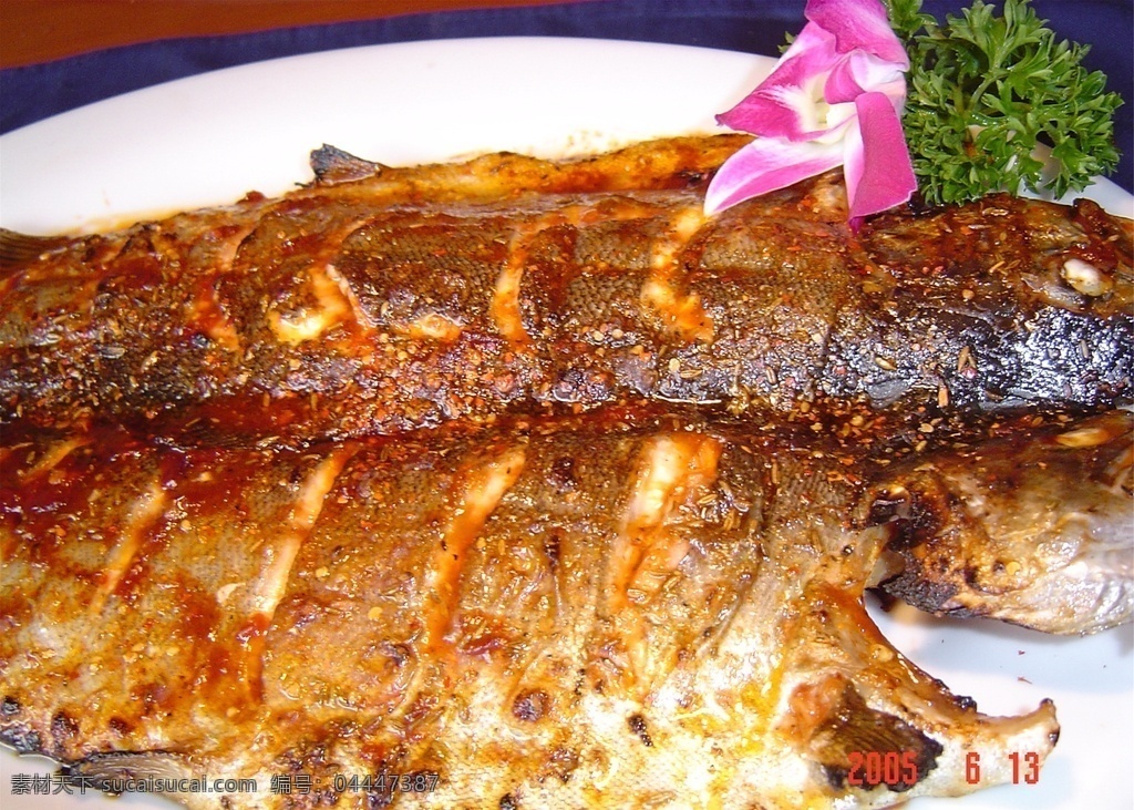 烤虹鳟鱼 美食 传统美食 餐饮美食 高清菜谱用图