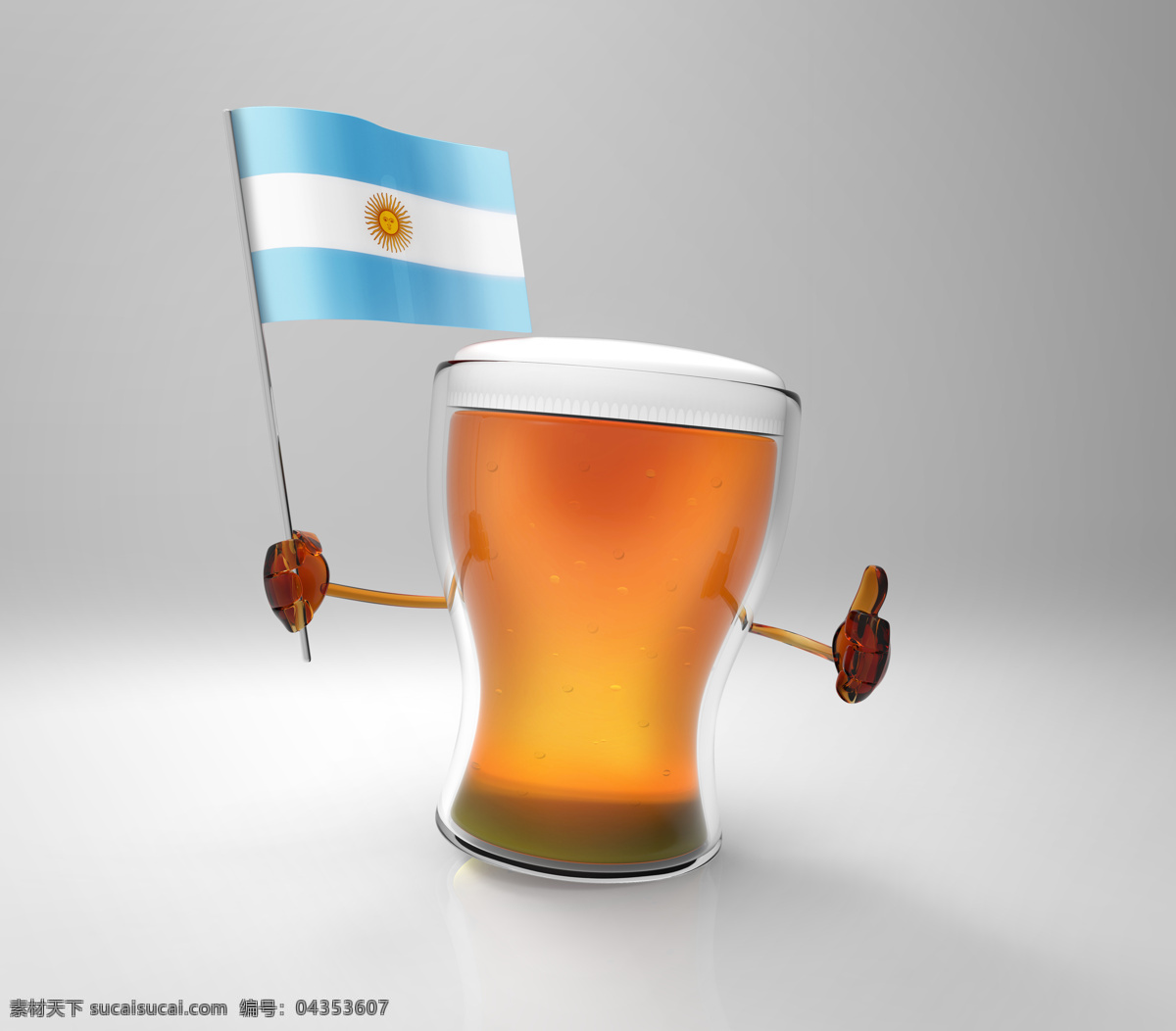 国旗 旗子 啤酒 餐厅美食 美味 饮料 阿根廷 阿根廷国旗 酒水饮料 餐饮美食 灰色
