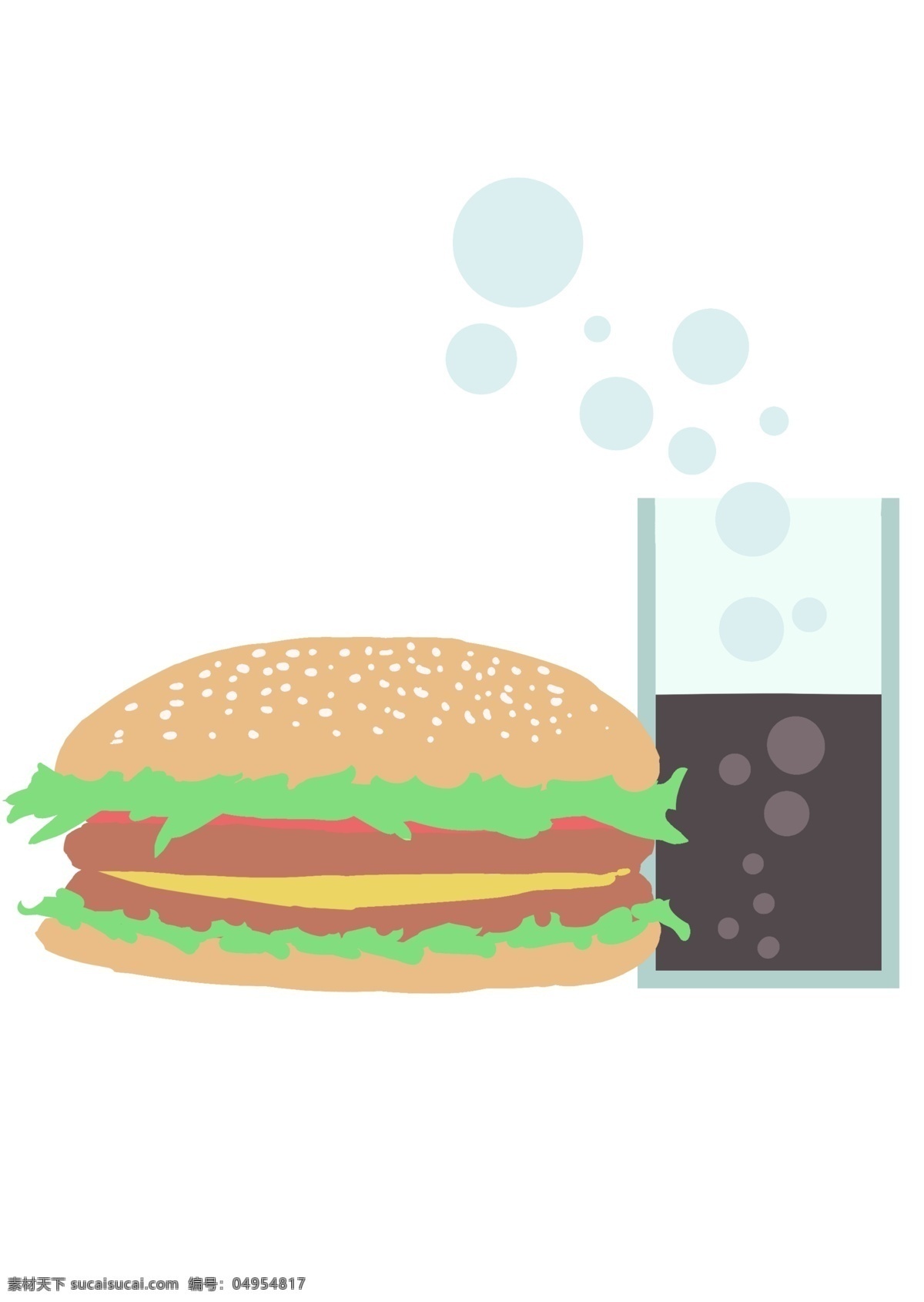 美味 小吃 汉堡包 插画 美味的汉堡包 卡通插画 小吃插画 美味插画 美食插画 食品插画 德克士汉堡包