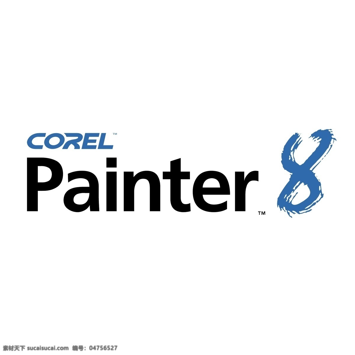 免费 corel painter 8标志 标志 白色