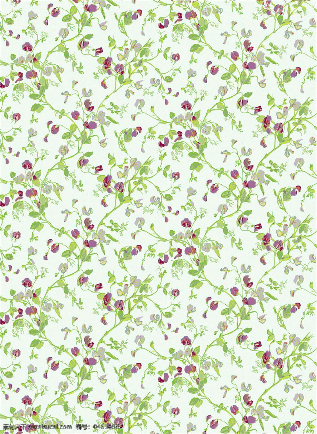 清新 简约 绿色 树枝 壁纸 图案 壁纸图案 绿色底纹 绿色树叶 植物壁纸 紫色花朵