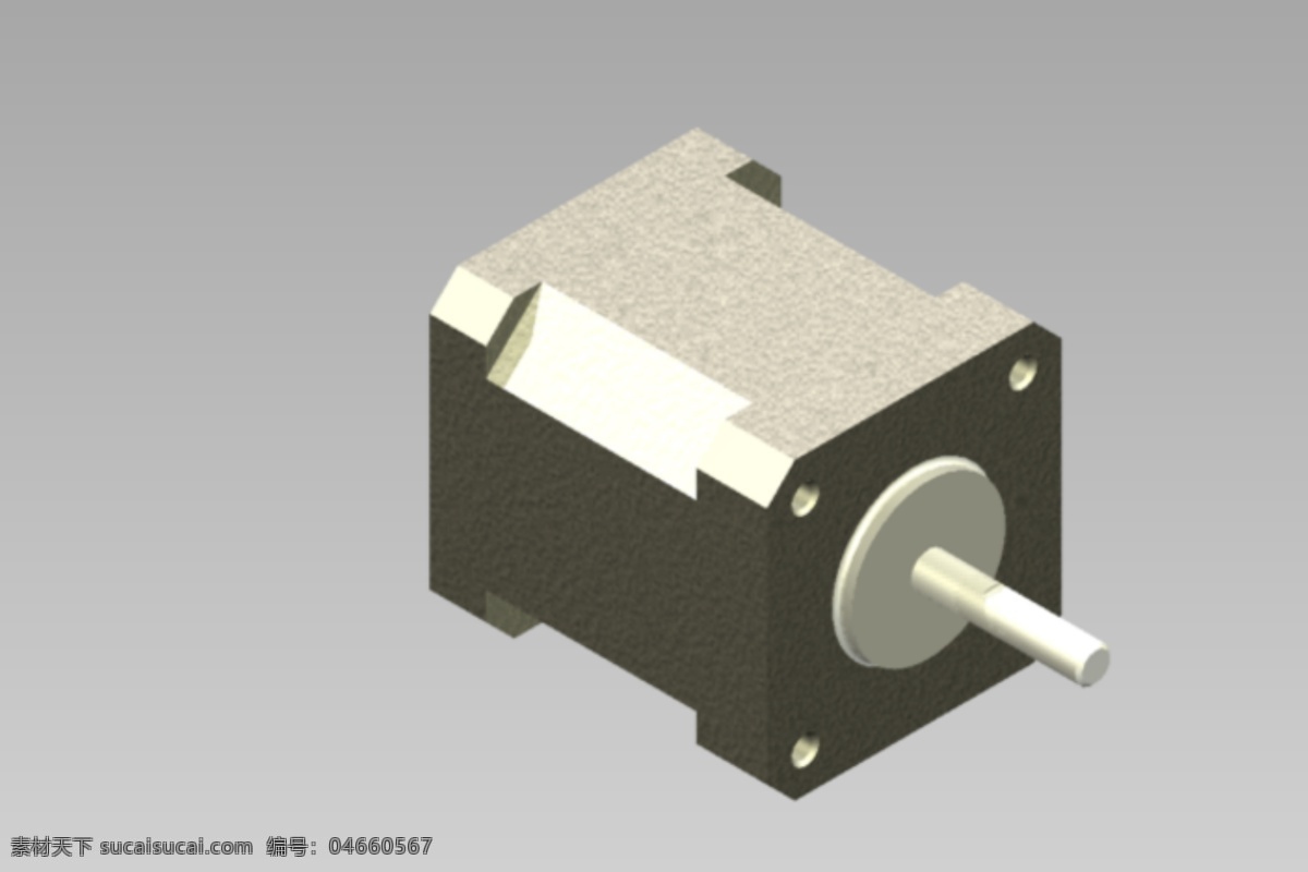 步进电机 nema 电机 三 栈 3d模型素材 3d打印模型