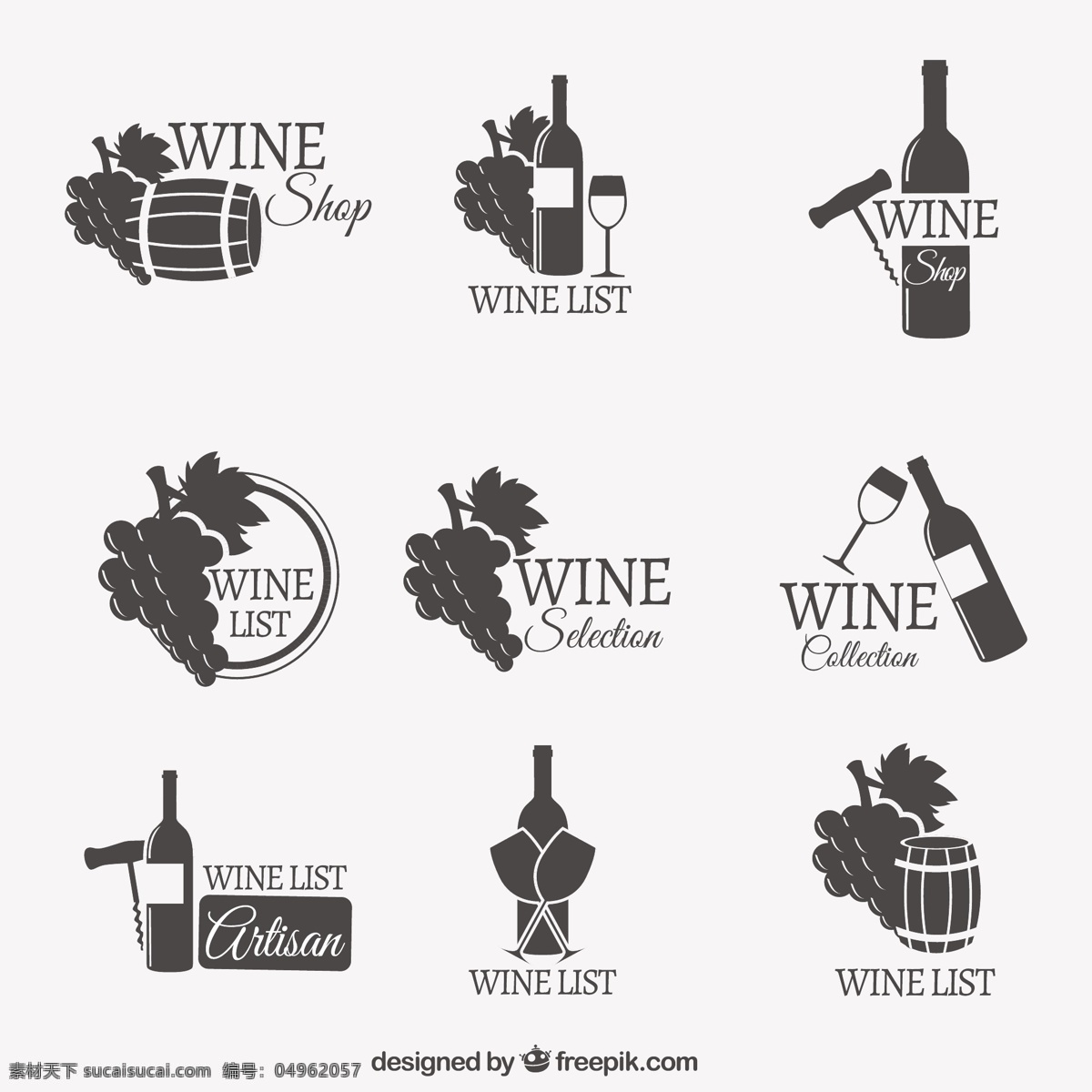 葡萄酒的标志 标志 标签 徽章 酒 瓶 玻璃 饮料 列表 会徽 葡萄 酒杯 酒瓶 桶 葡萄酒标签 酒精饮料 白色
