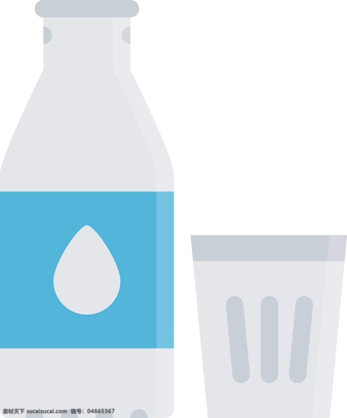 卡通 灰色 瓶子 免 抠 图 水瓶子 新鲜水 水 ui应用图标 网页图标 电脑图标 卡通图案 卡通插画 免抠图