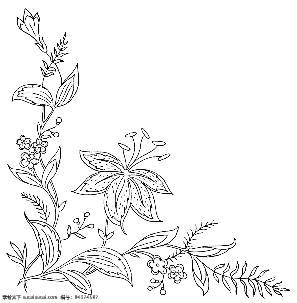 线图 矢量 diagram4 花型 花 矢量图 型 其他载体 其他矢量图