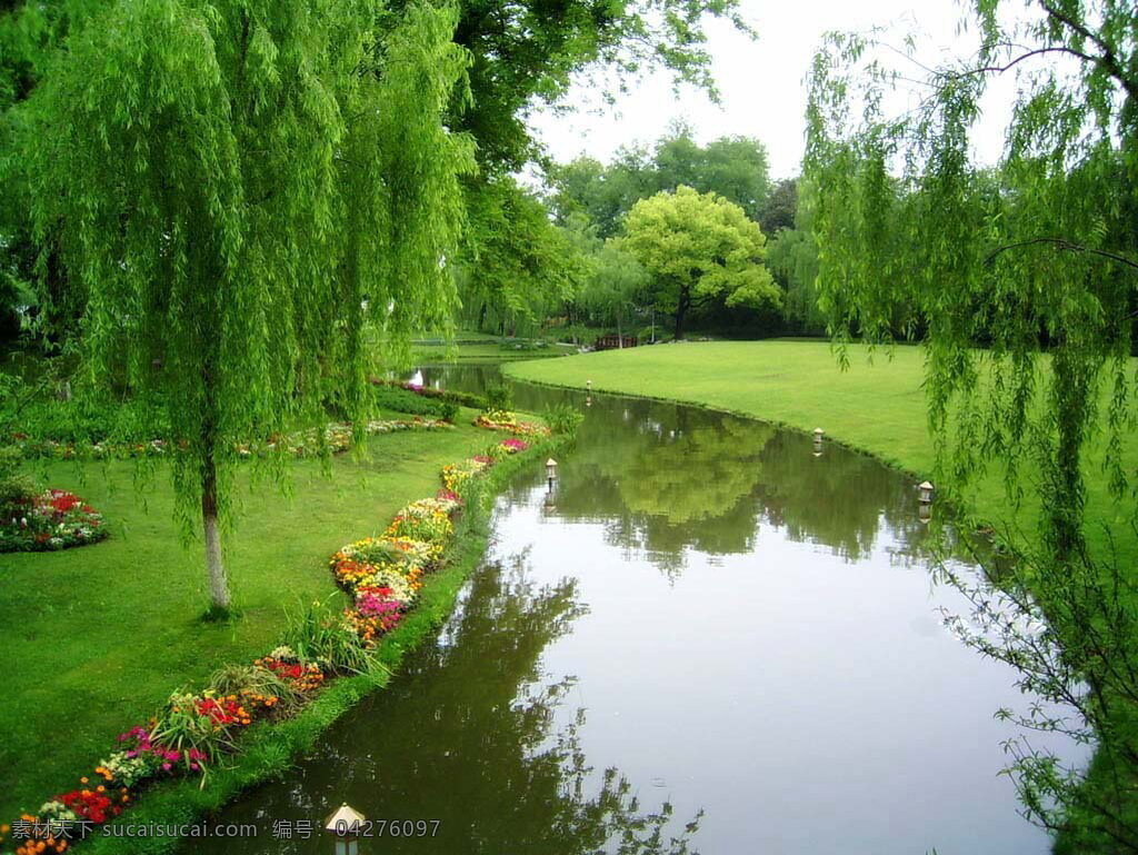 柳浪闻莺 杭州 西湖十景 山水风景 自然景观