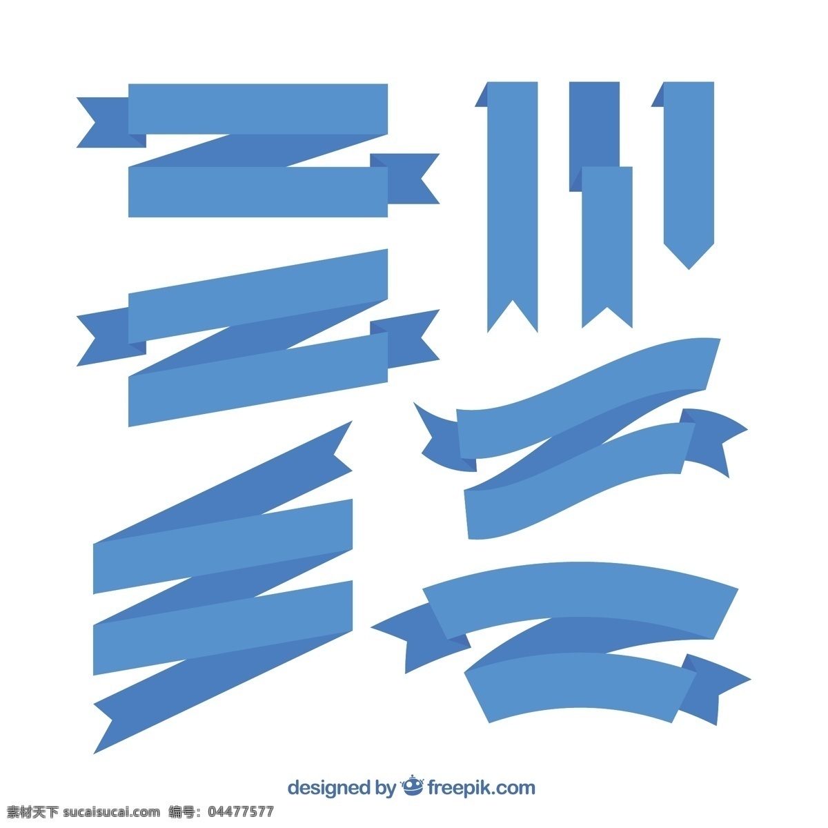 平面设计 中 蓝 丝带 品种 旗帜 蓝色 横幅 颜色 平面 装饰 丝带横幅 分类