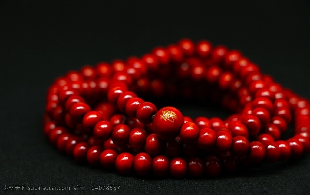 红色 饰品 文玩 手串 修行 佛珠 佛教用品 念珠 珠子 生活百科 生活素材