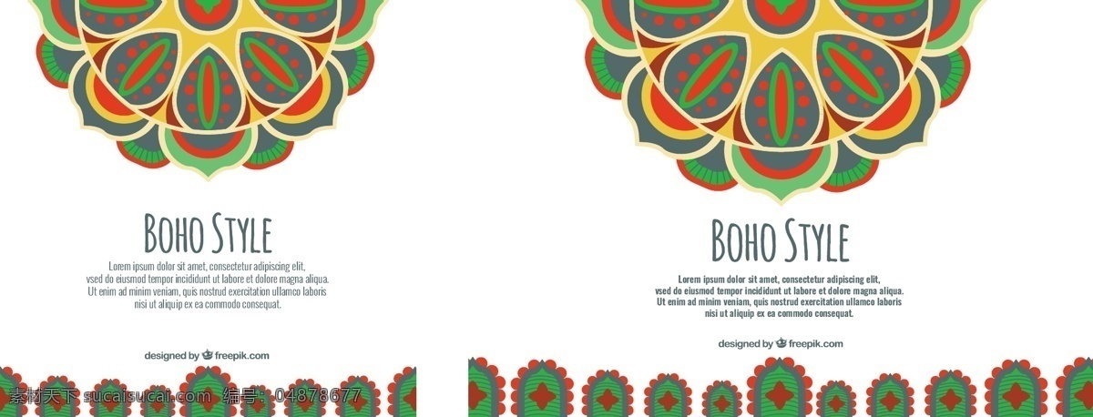 花卉 饰品 平 波希米亚 背景 抽象的设计 花的背景 形状 装饰 色彩 平面 印度 多彩的背景 民族 圆 花饰 部落 平面设计 仙人掌