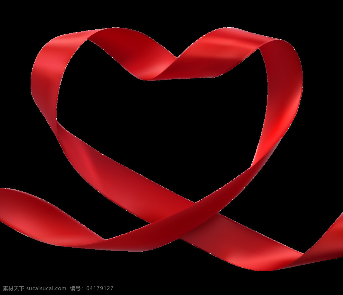 心形丝带 红色 心形 心丝带 红色丝带 心形状 公益 元素 底纹边框 花边花纹