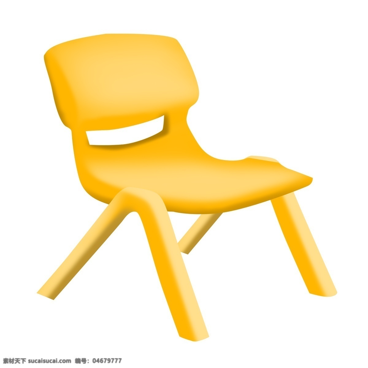 黄色 椅子 装饰 插画 黄色的椅子 家具椅子 漂亮的椅子 创意椅子 立体椅子 儿童椅子