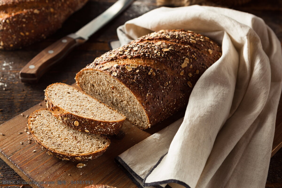 粗粮 燕麦 面包 全麦面包 全麦 粗粮面包 烤面包