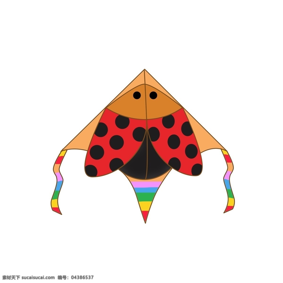 手绘 卡通 创意 瓢虫 风筝 商用 卡通风筝 放风筝 瓢虫风筝