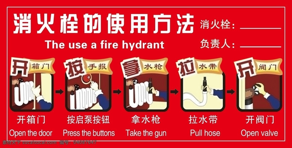 消火栓 使用方法 消防栓使用 消防栓展板 消防栓 消防负责人 生活百科