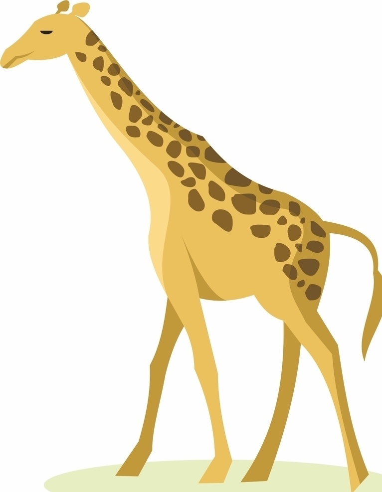长颈鹿图片 长颈鹿 长颈 鹿 矢量 矢量素材动物