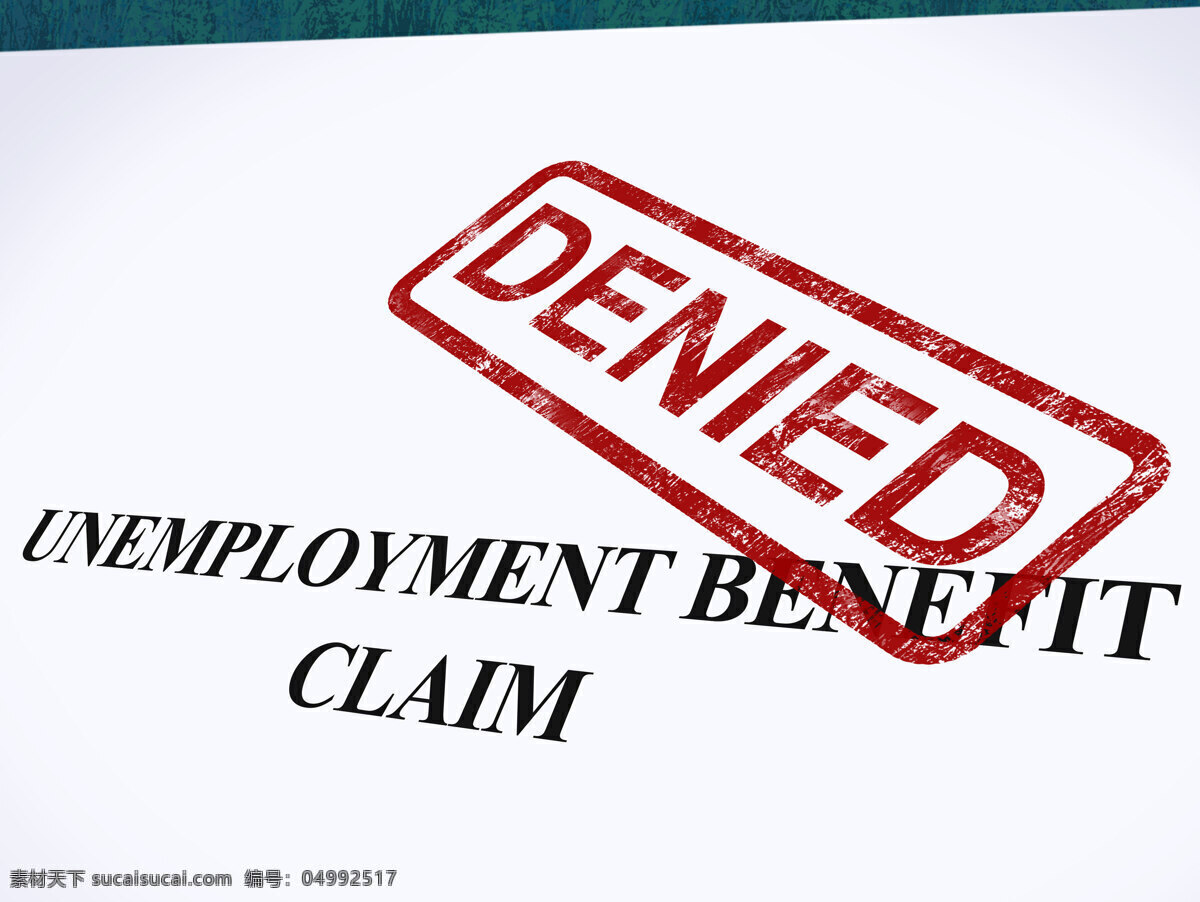 失业保险 索赔 否认 邮票 显示 社会保障 福利 拒绝