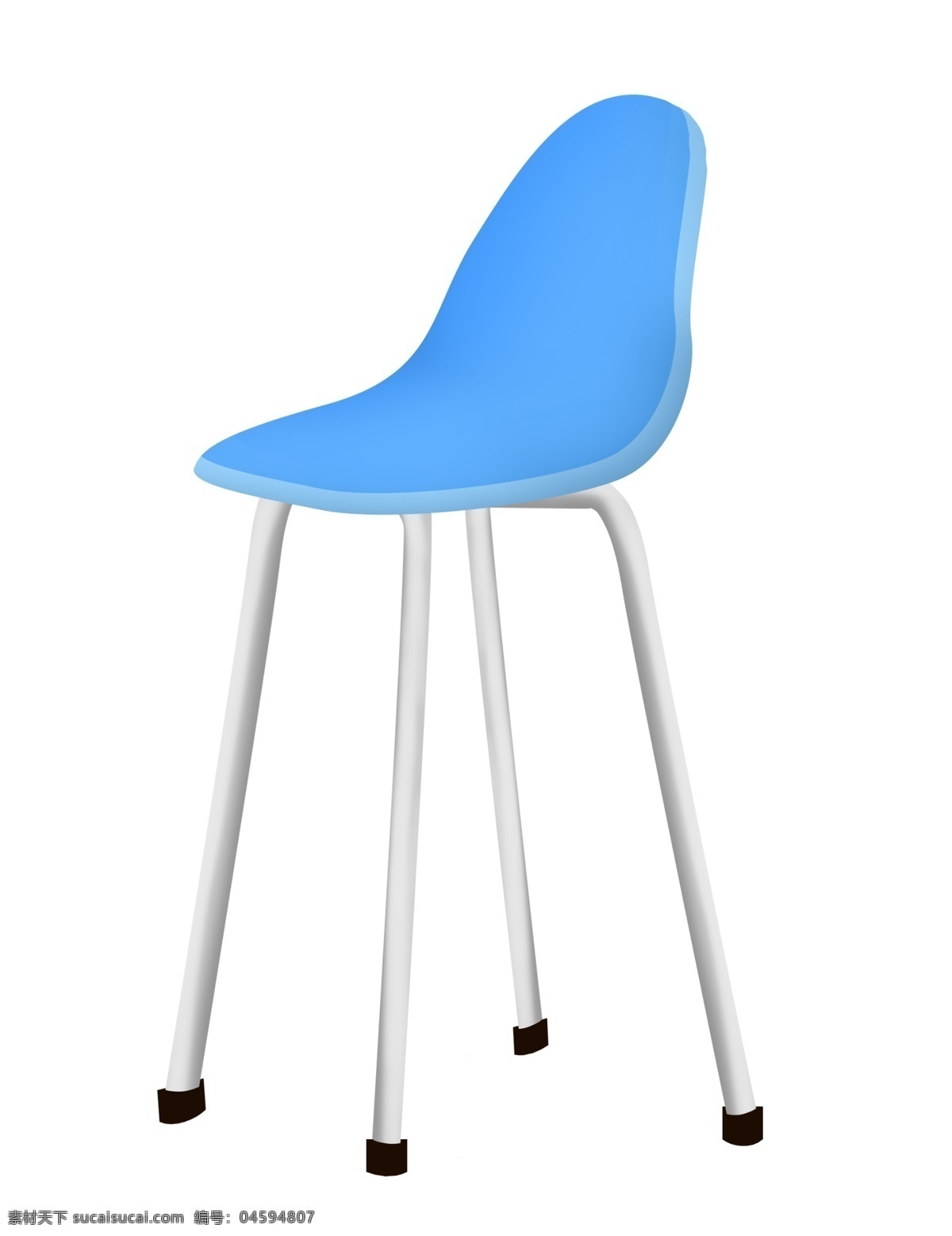 一把 蓝色 椅子 插图 一把椅子 蓝色椅子 椅子插画 家具椅子 靠背椅子 椅子插图 家具