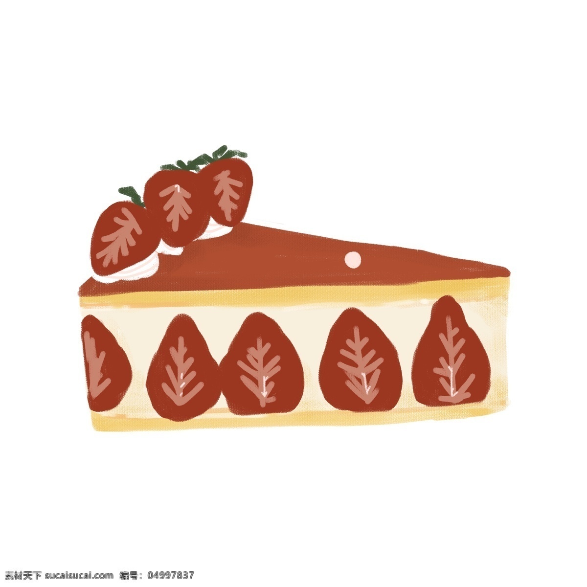 草莓 夹心 巧克力 酱 手绘 蛋糕 草莓蛋糕 手绘草莓蛋糕 芝士蛋糕 奶油 芝士夹心 小清新 可爱手绘 手绘蛋糕