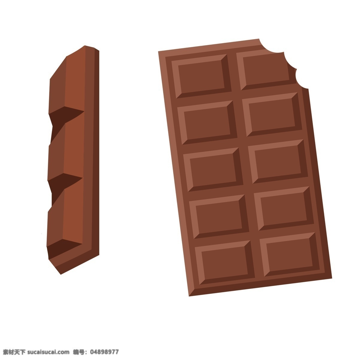 创意 卡通 巧克力 块 矢量 创意卡通 巧克力块 巧克力板 巧克力美食 食物菜肴 餐饮美食 美味佳肴 食物