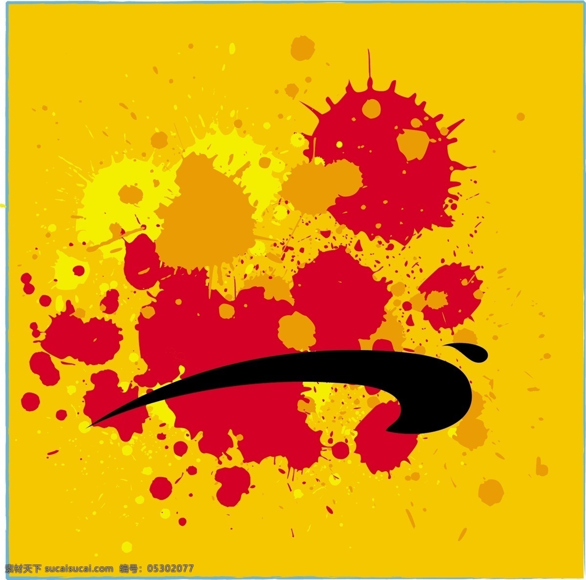 垃圾 油漆 飞溅 喷雾 形状 图示的 染色 垃圾油漆飞溅 矢量图 其他矢量图
