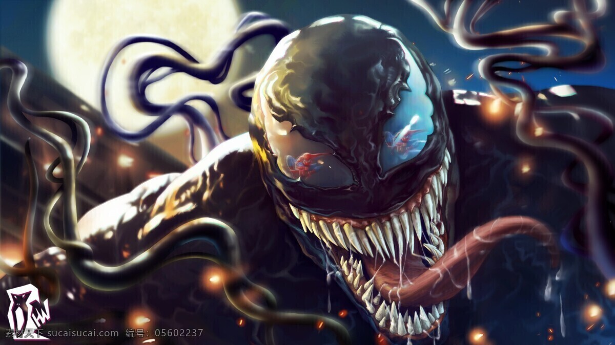 毒液 漫威 电影 漫威英雄 电影人物 动漫 壁纸 venom 高清壁纸 动漫动画