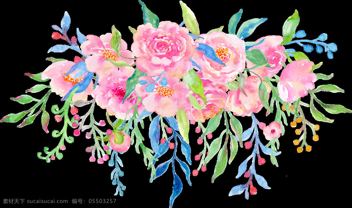 婚礼 装饰 花卉 透明 设计素材 背景素材