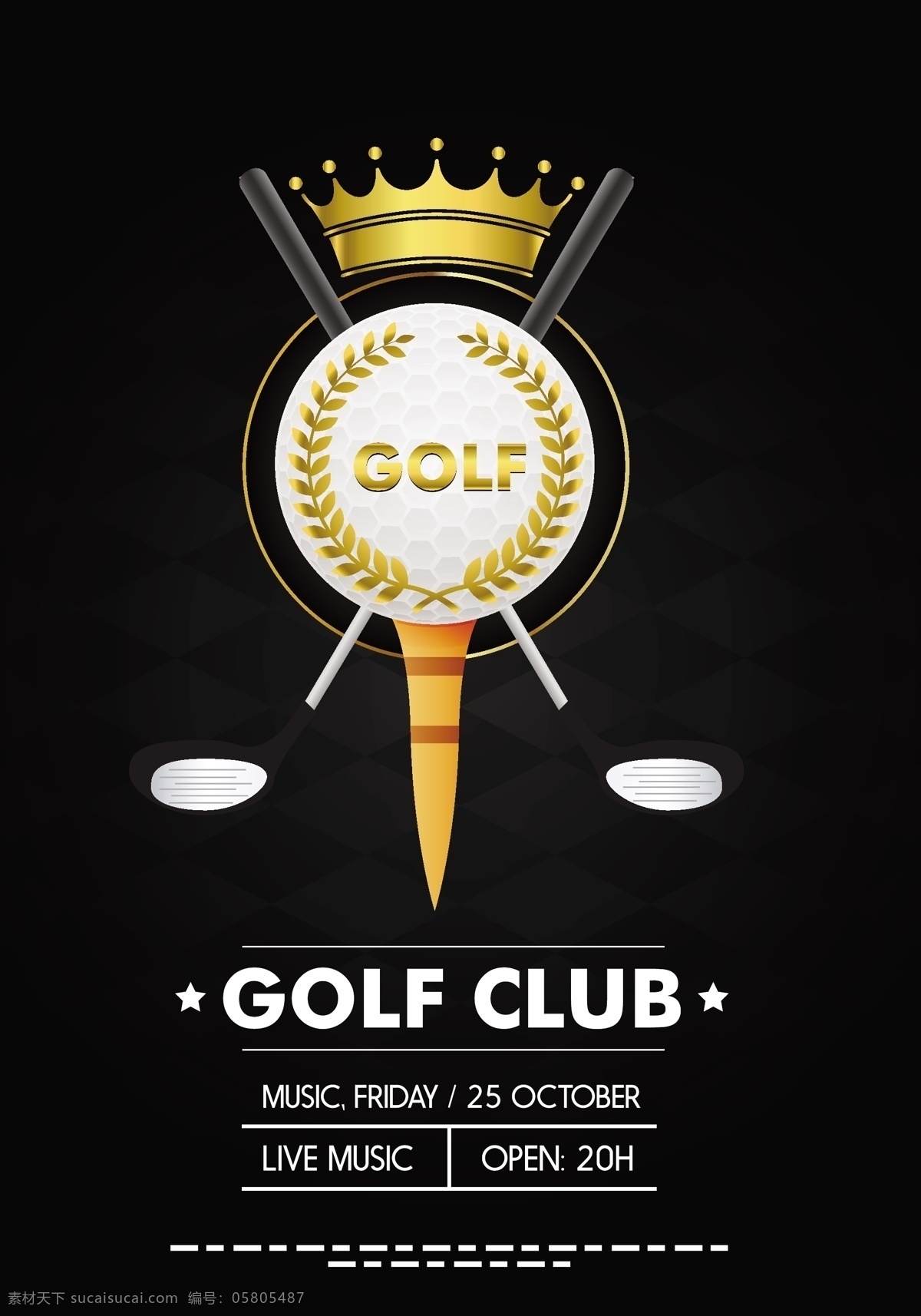 高尔夫 球杆 金色 图标 矢量 背景 黄色图标 高尔夫图标 golf图标 高尔夫球杆 矢量背景 皇冠 帽子