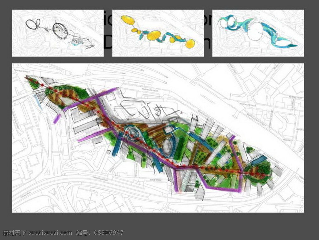 曼彻斯特 城市 中心 景观 概念 方案 edaw 园林 方案文本 公共 规划 白色