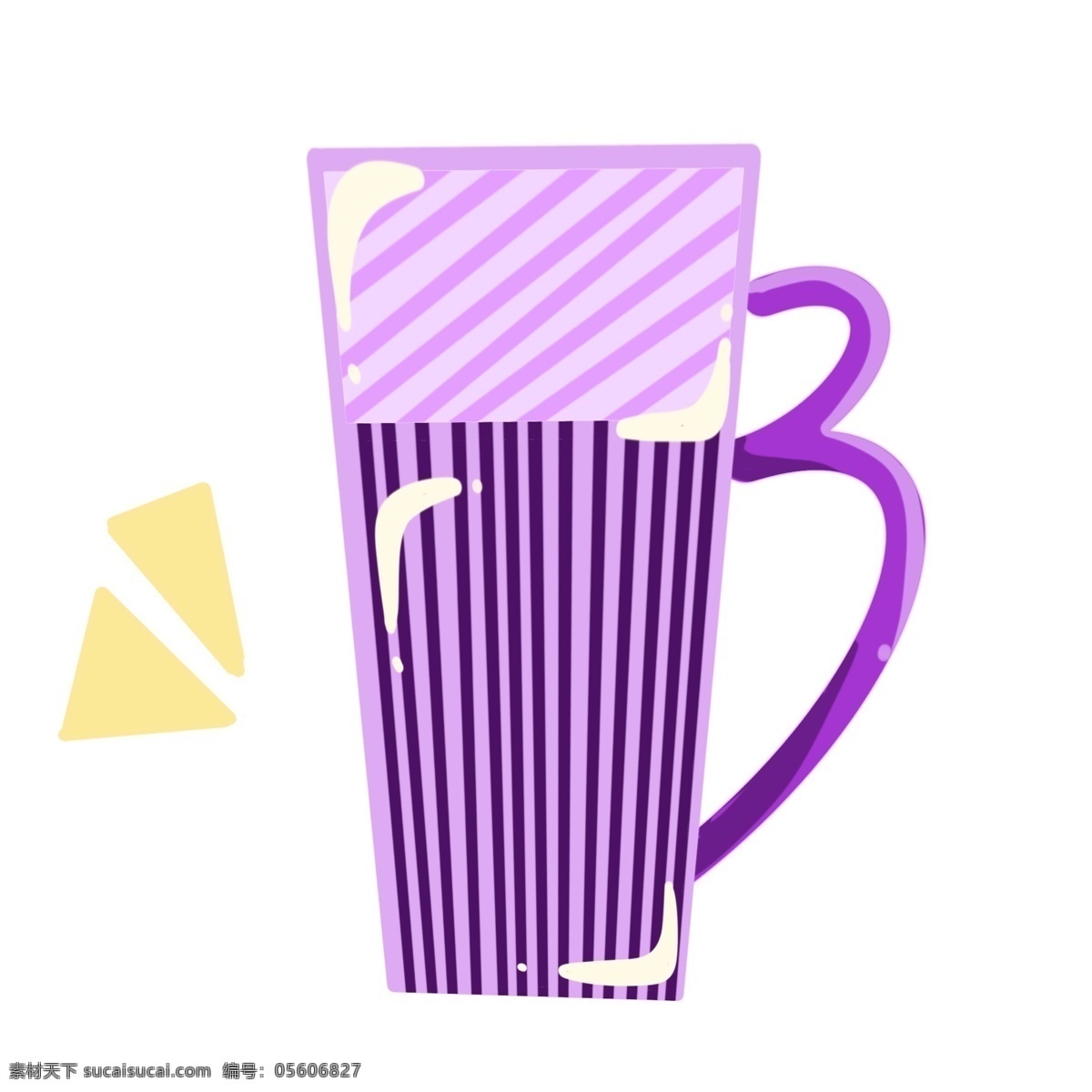 紫色立体杯具 紫色 用品 喝水