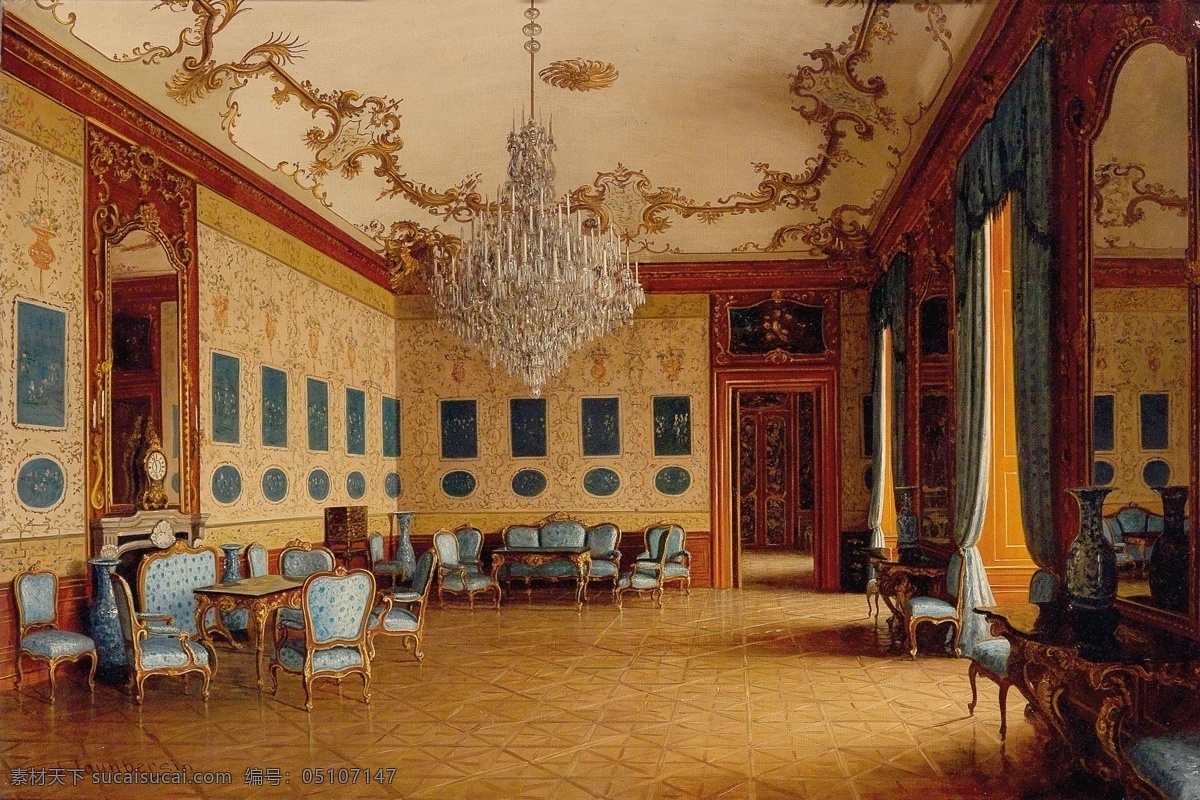 欧式油画 宫廷 风景 装饰画 海报 无框画 复古 抽象 荷兰 油画 文化艺术 绘画书法
