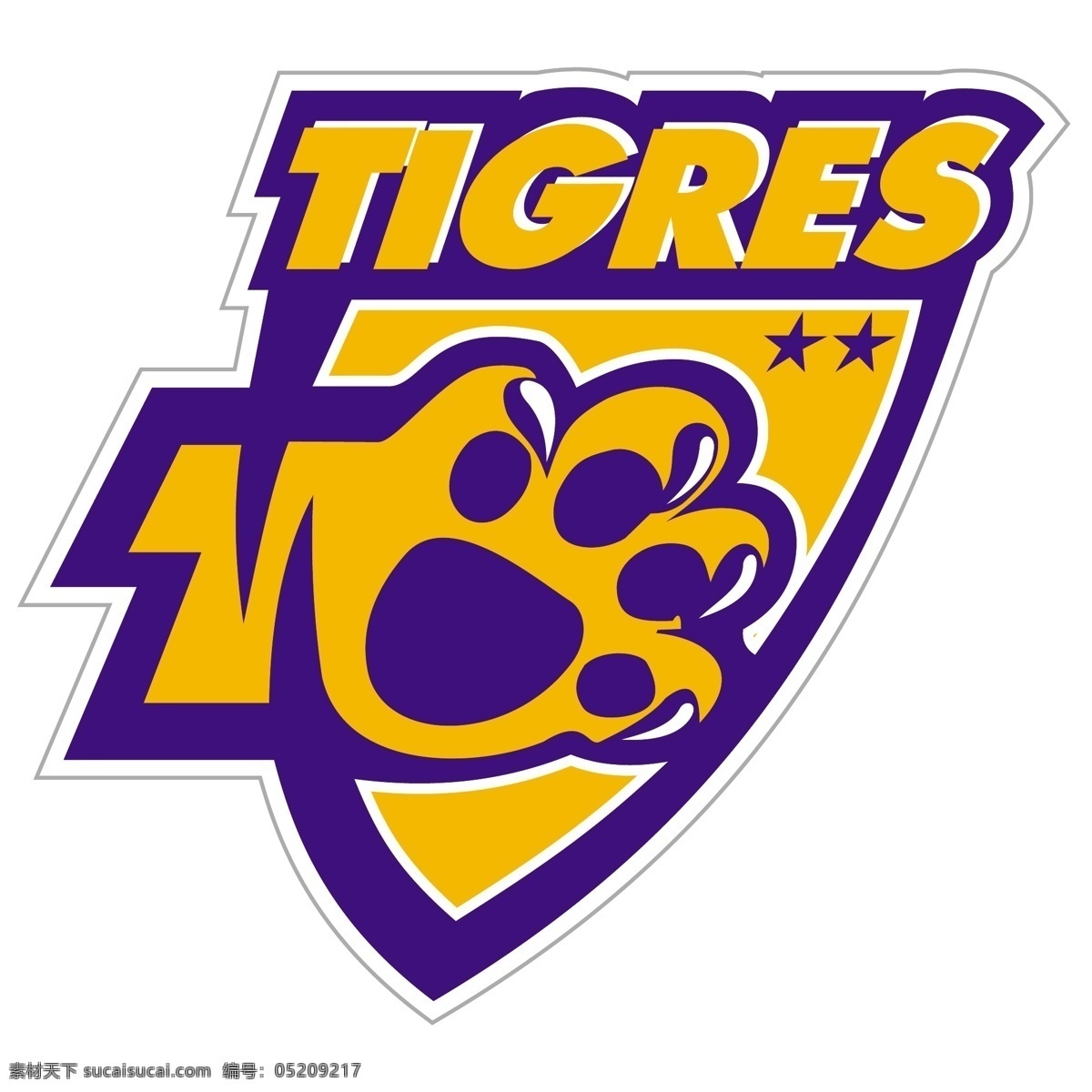 新莱昂 自治 大学 老虎 足球 俱乐部 免费 标志 psd源文件 logo设计
