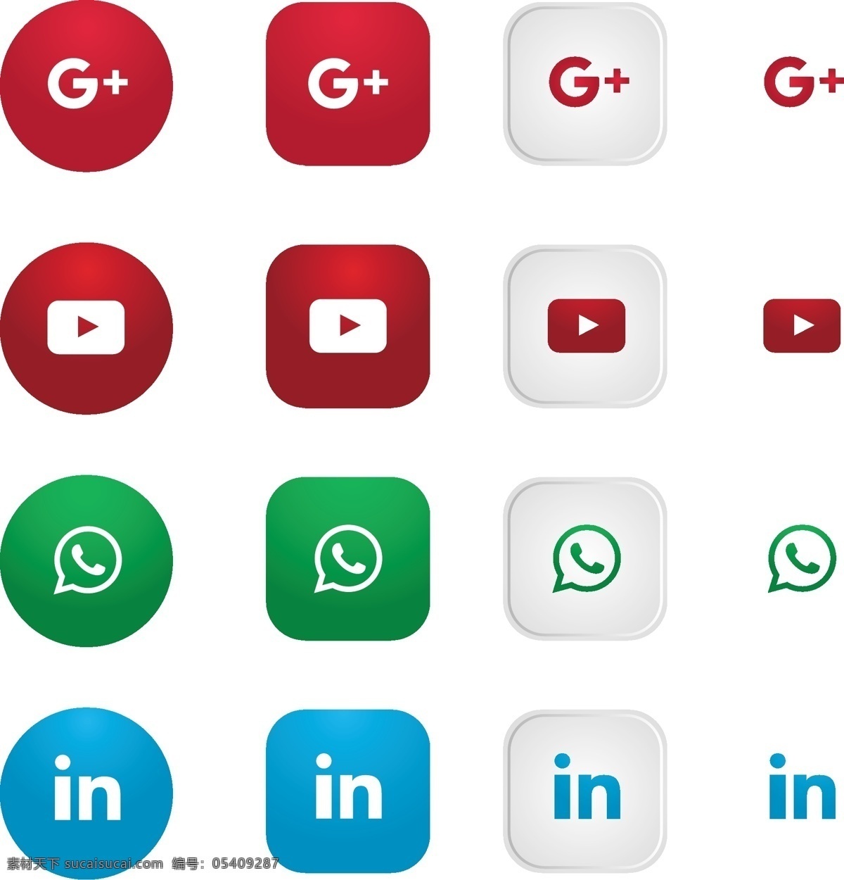 社交 网络 图标 集 颜色 社会 youtube whatsapp 社交网络 色彩 加上 谷歌 linkedin 图标集 收集 谷歌plus 有色