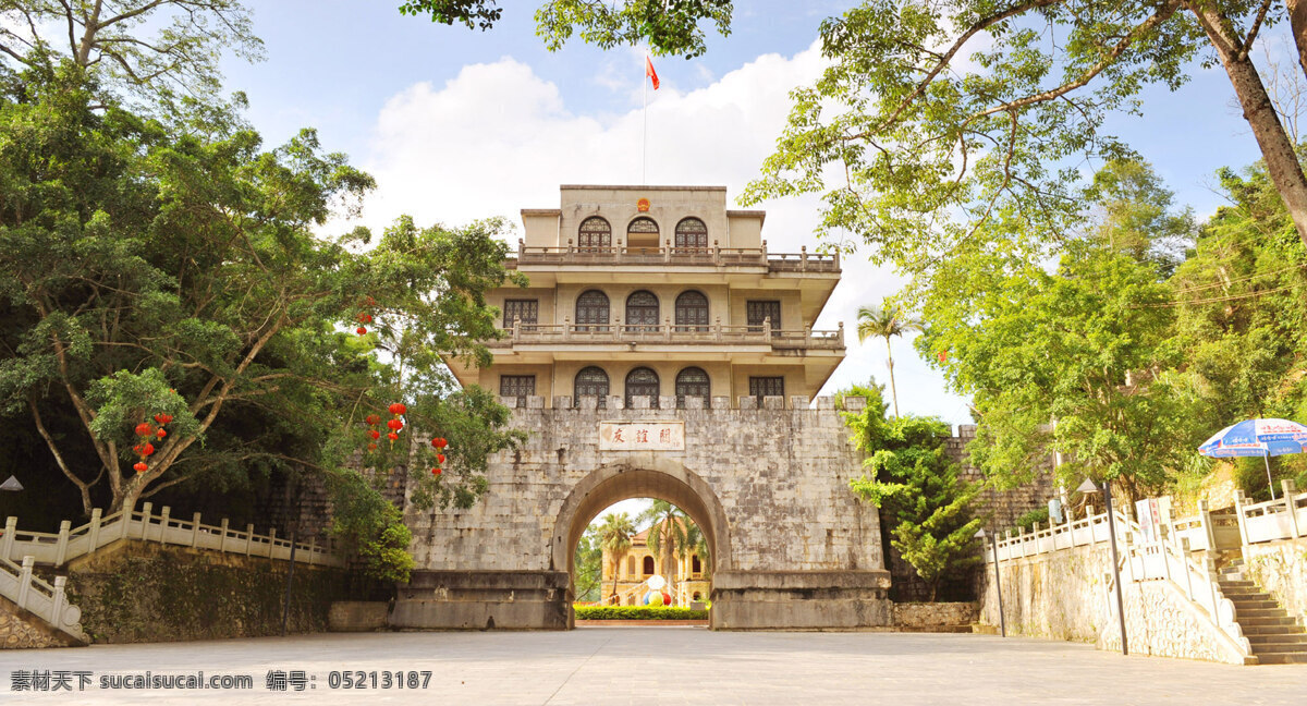 友谊关 风景画i 自然风景 自然景观