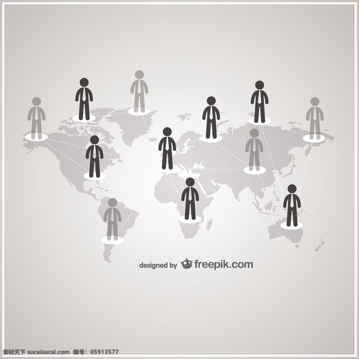 商业 世界 连接 人 向量 背景 图标 地图 模板 理念 网络 壁纸 图形 轮廓 布局 商业人士 通信 商人 灰色