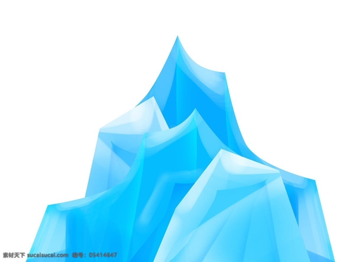 菱角图案冰山 创意 不规则 海边